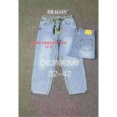 Dragon Мом джинси блакитного кольору Mom fit 32-42 8319