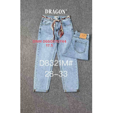 Dragon Мом джинси блакитного кольору Mom fit 28-33 8321