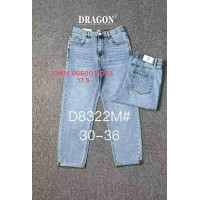 Dragon Мом джинси блакитного кольору Mom fit 30-36 8322