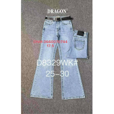 Dragon Кльош джинси блакитного кольору Flare fit 25-30 8329