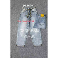 Dragon Мом джинси блакитного кольору Mom fit 25-30 8351
