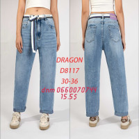 Dragon Мом джинси блакитного кольору Mom fit 30-36 8117