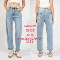 Dragon Мом джинси блакитного кольору Mom fit 30-36 8128