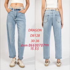 Dragon Мом джинси блакитного кольору Mom fit 30-36 8128