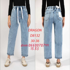 Dragon Мом джинси блакитного кольору Mom fit 30-36 8132