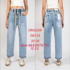 Dragon Мом джинси блакитного кольору Mom fit 30-36 8133