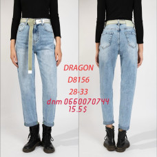 Dragon Мом джинси блакитного кольору Mom fit 28-33 8156