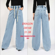 Dragon Wide leg джинси блакитного кольору стрейч весна 31-38 8168