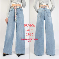 Dragon Wide leg джинси блакитного кольору стрейч весна 25-30 8171