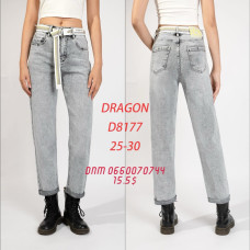 Dragon Мом джинси сірого кольору Mom fit 25-30 8177