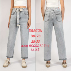 Dragon Мом джинси сірого кольору Mom fit 28-33 8178