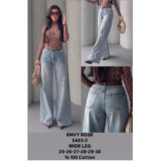 Envy Rose Wide leg джинси блакитного кольору 25-30 5403-2