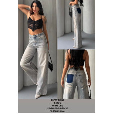 Envy Rose Wide leg джинси блакитного кольору 25-30 5413-3