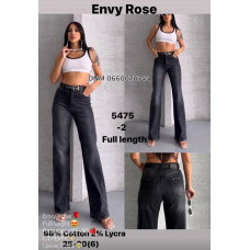 Envy Rose Full leg джинси сірого кольору 25-30 5475-2