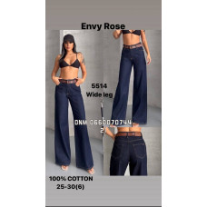 Envy Rose Wide leg джинси широкі синього кольору 25-30 5514