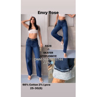 Envy Rose Скейтер джинси синього кольору Skater fit утеплені зима євро байка 25-30 5528-1