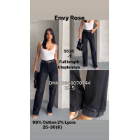 Envy Rose Full leg джинси сірого кольору байка утеплені зима25-30 5535-1