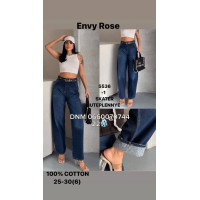 Envy Rose Скейтер джинси синього кольору Skater fit утеплені зима євро байка 25-30 5536-1