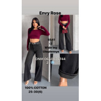 Envy Rose Wide leg джинси сірого кольору байка утеплені зима 25-30 5541-2