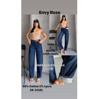 Envy Rose Скейтер джинси синього кольору Skater fit утеплені зима євро байка 28-33 5543-1