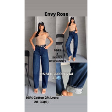 Envy Rose Скейтер джинси синього кольору Skater fit утеплені зима євро байка 28-33 5543-1