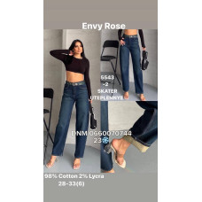 Envy Rose Скейтер джинси синього кольору Skater fit утеплені зима євро байка 28-33 5543-2