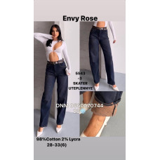 Envy Rose Скейтер джинси синього кольору Skater fit утеплені зима євро байка 28-33 5543-3