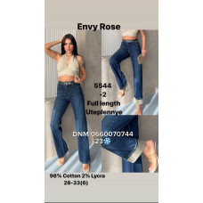 Envy Rose Full leg джинси синього кольору євро байка утеплені зима 28-33 5544-2