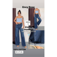 Envy Rose Wide leg джинси синього кольору байка утеплені зима 25-27 5554-1