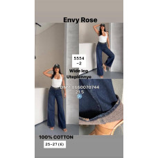 Envy Rose Wide leg джинси синього кольору байка утеплені зима 25-27 5554-2