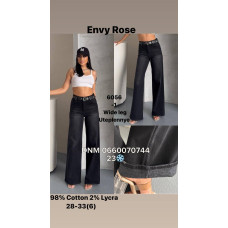 Envy Rose Wide leg джинси сірого кольору байка утеплені зима 28-33 6056-1