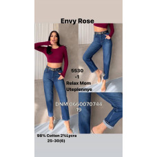 Envy Rose Mom relax джинси синього кольору євро байка утеплені зима 25-30 5530-1