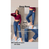 Envy Rose Mom relax джинси синього кольору євро байка утеплені зима 28-33 5542-1