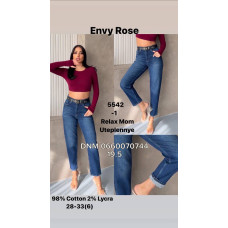 Envy Rose Mom relax джинси синього кольору євро байка утеплені зима 28-33 5542-1