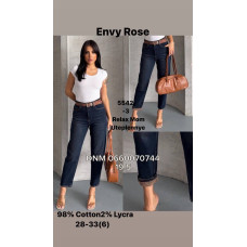 Envy Rose Mom relax джинси синього кольору євро байка утеплені зима 28-33 5542-3