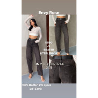 Envy Rose Скейтер джинси сірого кольору Skater fit утеплені зима євро байка 28-33 5550-3