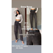 Envy Rose Скейтер джинси сірого кольору Skater fit утеплені зима євро байка 28-33 5550-3
