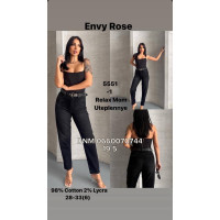 Envy Rose Mom relax джинси чорного кольору євро байка утеплені зима 28-33 5551-1