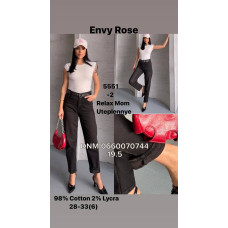 Envy Rose Mom relax джинси іржавого кольору євро байка утеплені зима 28-33 5551-2
