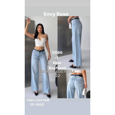 Envy Rose Бойфренди джинси блакитного кольору Boyfriend fit 25-30 5590-1