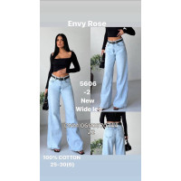 Envy Rose Wide leg джинси блакитного кольору 25-30 5606-2