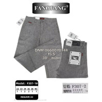 Fang Fang Брюки класичні сірого кольору лляні 32-38 307-2