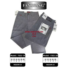 Fang Fang Класичні брюки сірого кольору штани Classic fit льняні 32-38 302-2