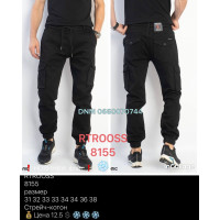 Rtrooss  Джогери джинси чорного кольору фліс утеплені зима Jogger 31-38 8155