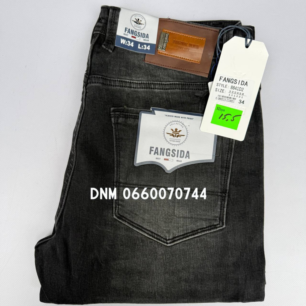 Fangsida  Класичні джинси сірого кольору Classic fit 31-38 8841