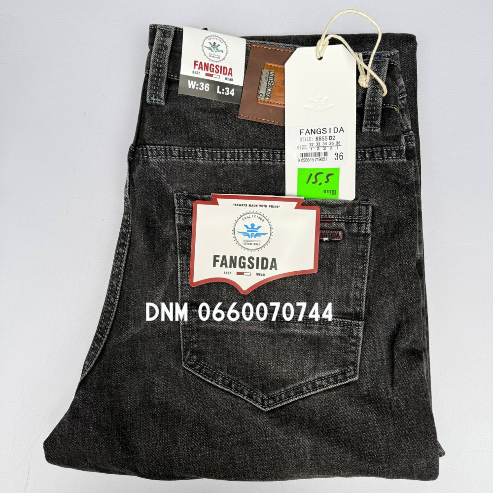 Fangsida  Класичні джинси сірого кольору Classic fit 32-38 8855
