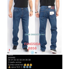 Fangsida  Класичні джинси синього кольору Classic fit 30-38 8858