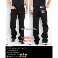 Fangsida  Класичні джинси чорного кольору Classic fit 32-38 8868
