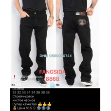 Fangsida  Класичні джинси чорного кольору Classic fit 32-38 8868