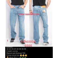 Fangsida  Класичні джинси блакитного кольору Classic fit 32-38 8886
